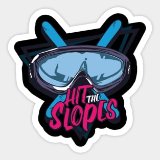 Hit The Slopes Sticker